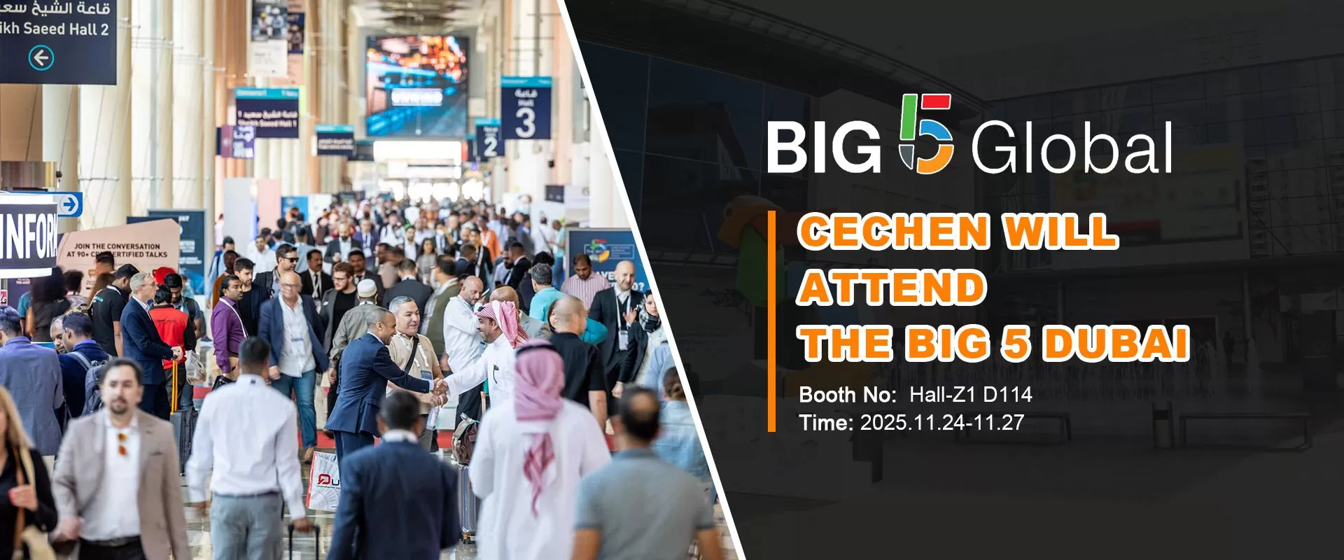 Cechen will attend the Big 5 Dubai