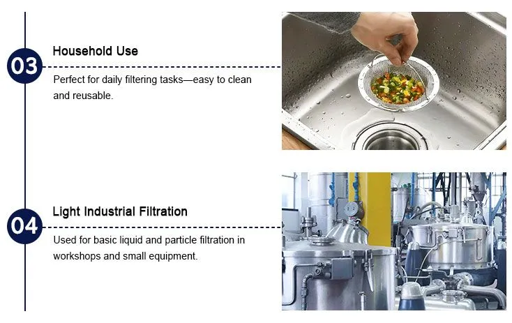 stainless steel filter mesh application
