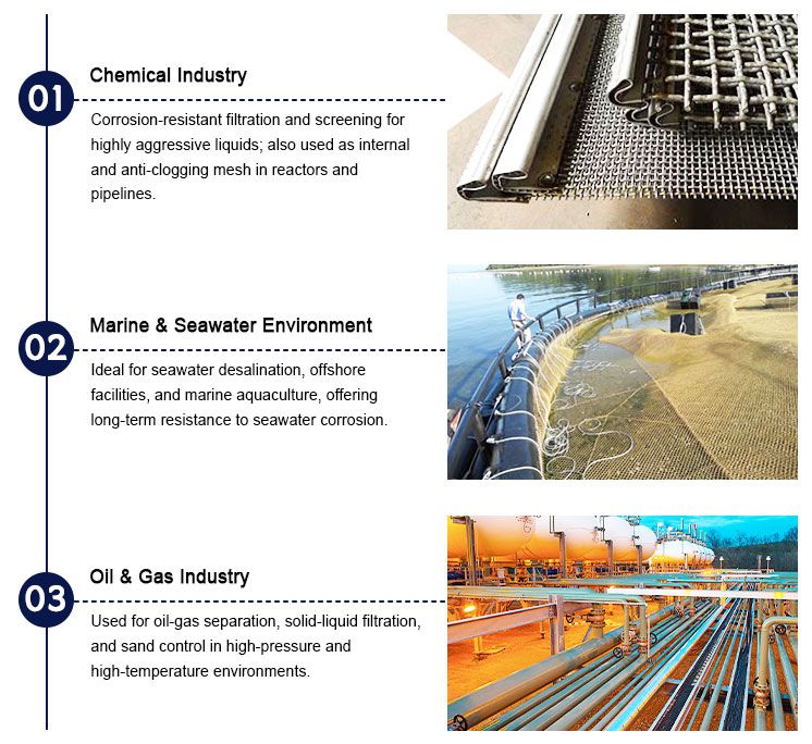 Applications of Super Duplex Stainless Steel Mesh (2205/2507)