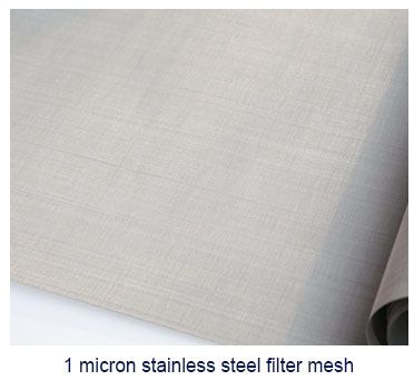 1 micron stainless steel filter mesh 