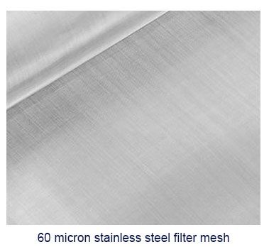 60 micron stainless steel filter mesh 
