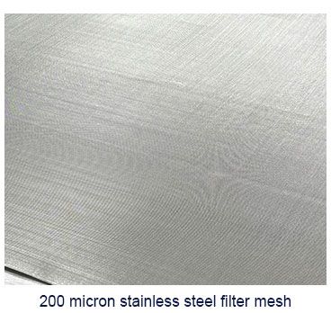 200 micron stainless steel filter mesh 