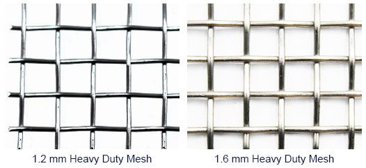 1.2mm、1.6mm Heavy Duty Stainless Steel Mesh