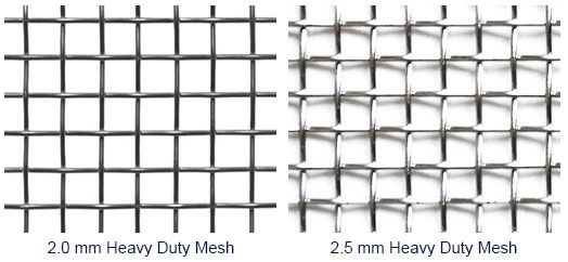 2.0mm、2.5mm Heavy Duty Stainless Steel Mesh