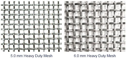 5.0mm、6.0mm Heavy Duty Stainless Steel Mesh