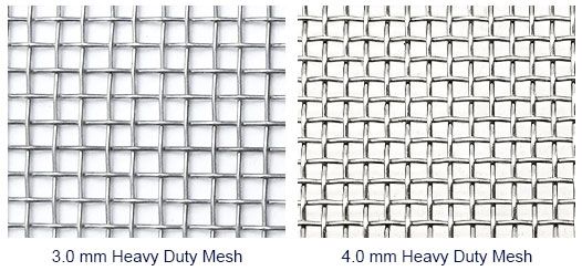 3.0mm、4.0mm Heavy Duty Stainless Steel Mesh