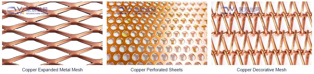 Red Copper Wire Mesh