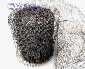 Titanium knitted wire mesh
