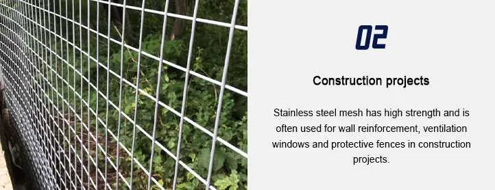 Applications of stainless steel mesh panels