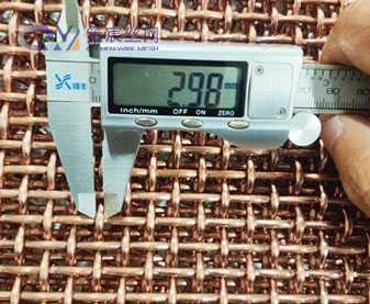 Copper mesh wire diameter testing