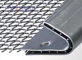 Crimped Wire Mesh with Reinforced Shroud Edge